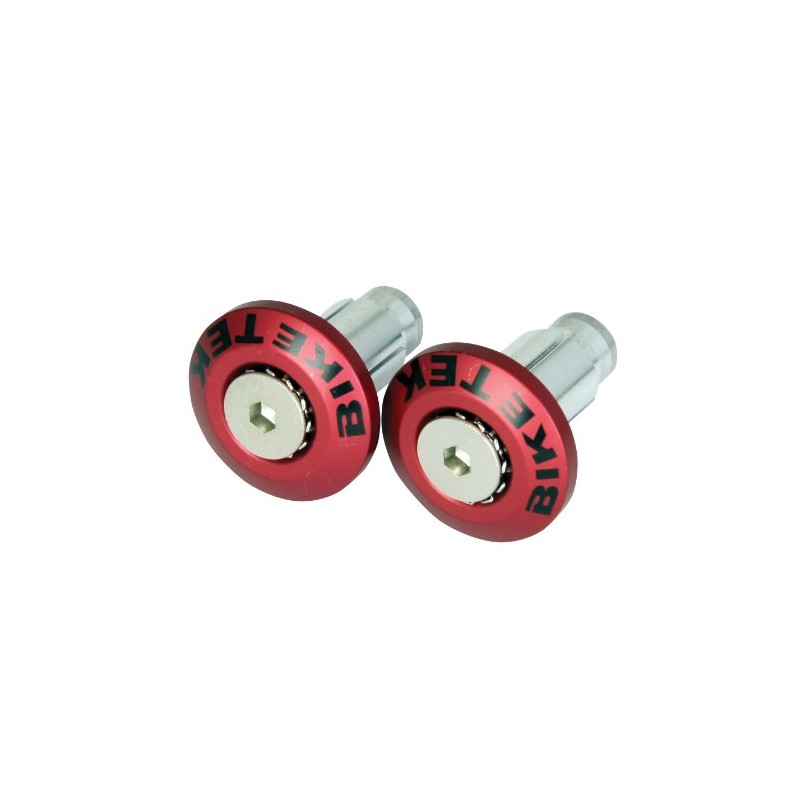 BEWFLSR - BikeTek Flush Fit Bar Ends Red