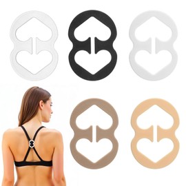 QfwdfcTrenz Bra Strap Clips for Racerback, Bra Clips to Make Racerback, Anti-Slip Buckles Conceal Straps, Adjustable Conceal Bras Straps, Racer Back Conceals Strap