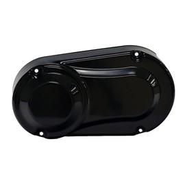 AlveyTech Black Steel Clutch Cover - For the Coleman, Massimo, Falcon, Tomberlin Firehawk, TrailMaster, Hensim, Baja Motorsports MB165, MB200, 196cc 6.5 Hp Mini Bike, Go-Kart, ATV, Dirt Pit Bikes