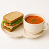 FAQQI Soup and Sandwich Plate Combo – Ceramic Soup and