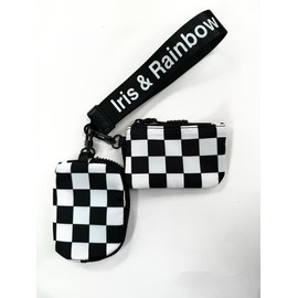 The Iris Pouch Wristlet (#8049-2) Simplify Your Routine:_Black Checkered