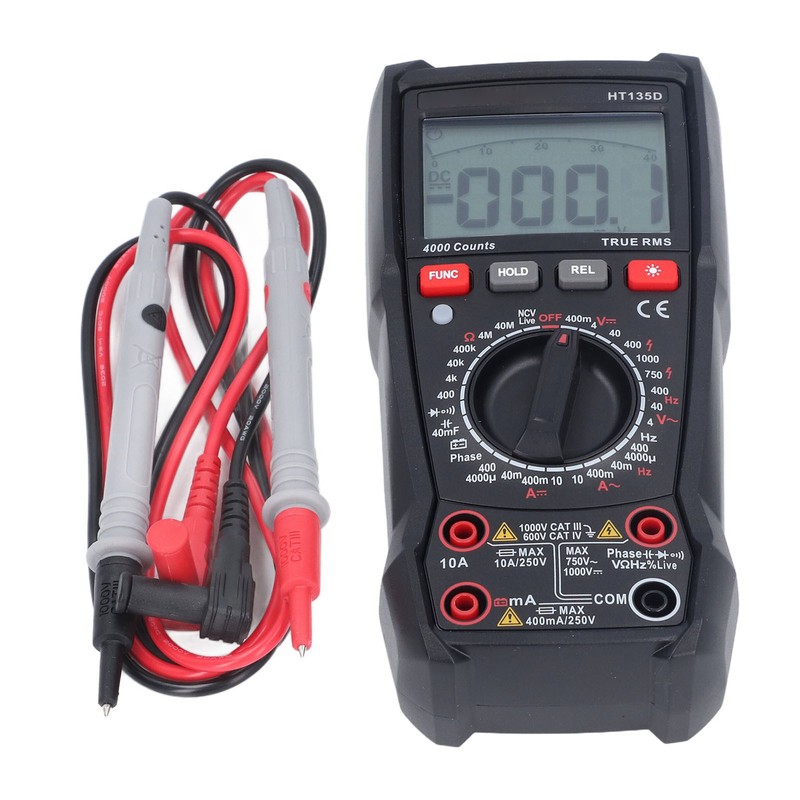 HT135D Digital Multimeter 4000 Counts Electrical Tester for AC DC