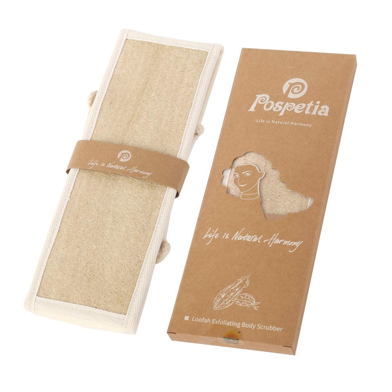 Pospetia Natural Loofah Loofah Scallop Scum Bath Sponge Exfoliating Bath