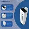 Upvc Door Hinges - 110mm Adjustable Flat Butt Hinge White