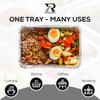 ROVARIO 10 Pack Large Aluminium Foil Trays Deep (3500ml) -