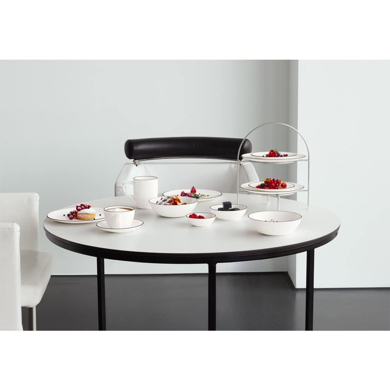LIGNE Kaffeetasse m. Unterer ( 210ml) mit schwarzer Linie