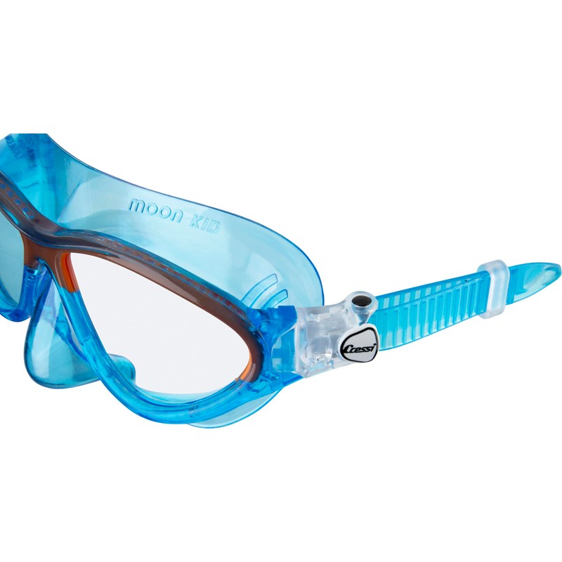 Cressi Moon Kid Mask, water activity mask for children, blue