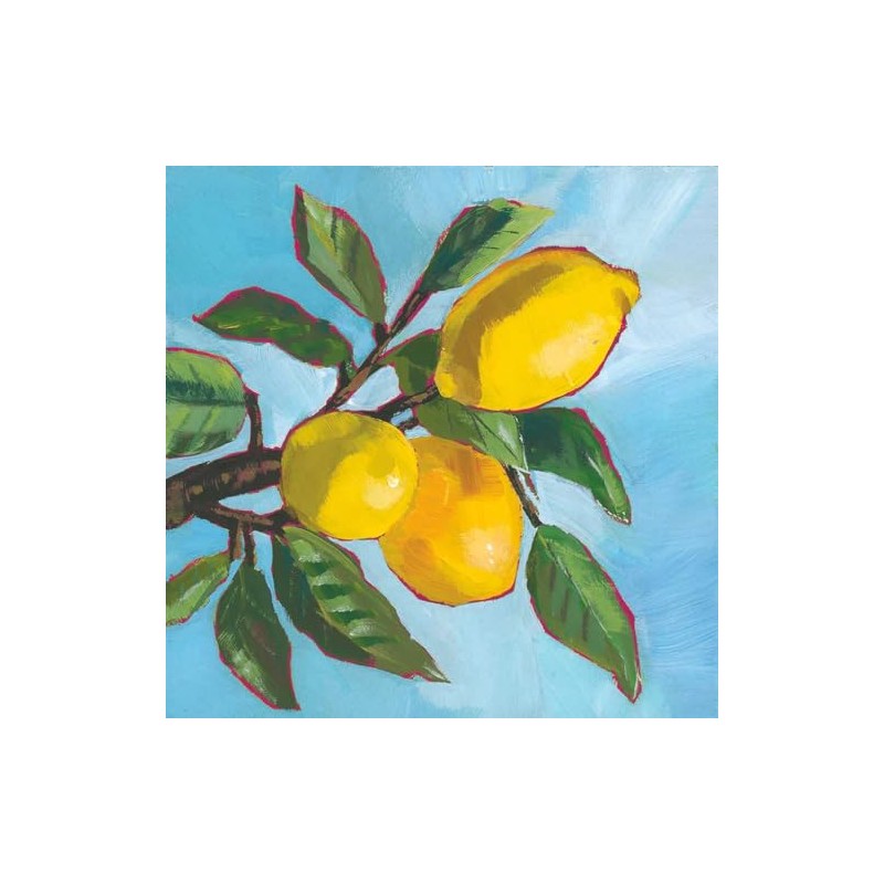 Lemon-Themed Cocktail Napkins 40 Count - Lemon Musee, Lemon Musee