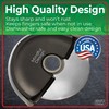 Mindful Design Pizza Cutter Wheel with Protective Blade Cover, Easy