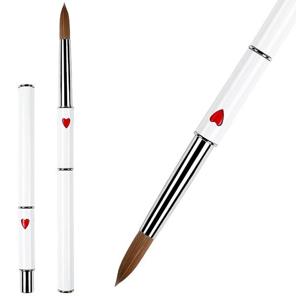 ANGNYA Acrylic Brush for Nails Kolinsky Nail Brush #16 Acrylic