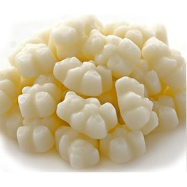 Bayside Candy Individual Colored Gummy Bear Collection Strawberry Banana (1LB)