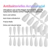 Sun&Beam Nails Artificial Nail Tips, Full Cover Clear Acrylic for