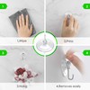 Hangerspace Suction Cup Hooks, 1.77 Inches Clear PVC Suction Cups