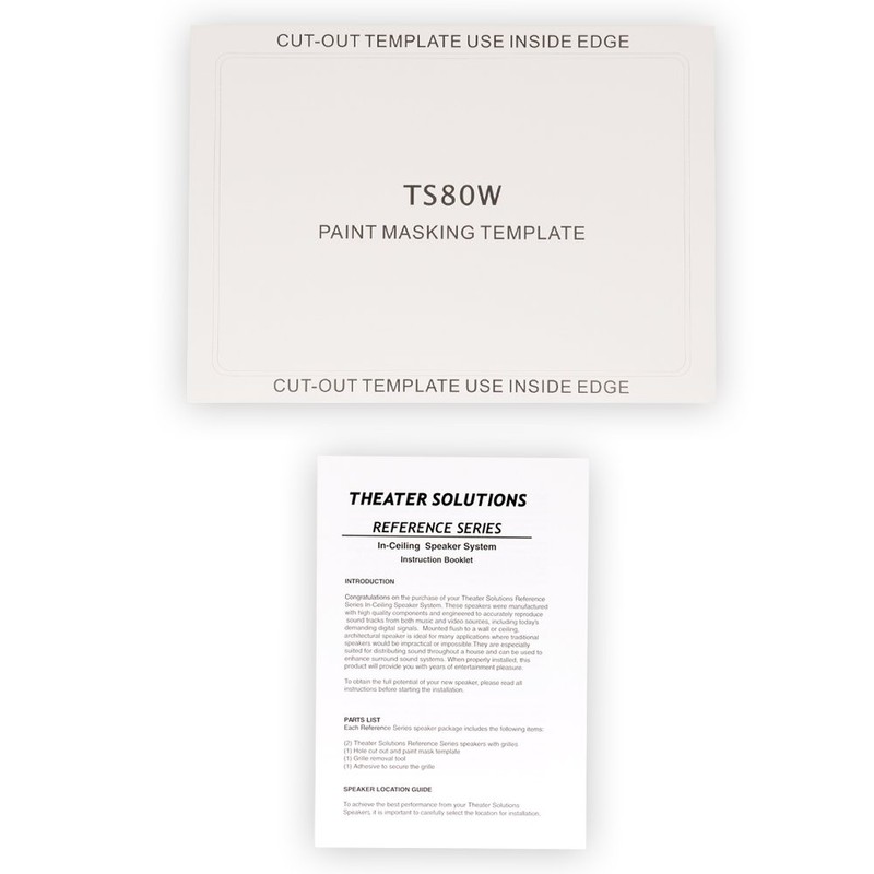 Theater Solutions TS80W in Wall 8" Speakers Surround Sound Home