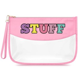 Sfodiary Clear Toiletry Bag Makeup Bag for Women PVC Cosmetic Pouch Friendship Gifts for Best Friends Sister Birthday Christmas Mother's Day for Mom Teacher Nurse Coworker Her Zipper Travel Pouch