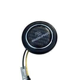 Unbranded CARBON FIBER UNIVERSAL RACING STEERING WHEEL HORN BUTTON FOR MS MAZDA MIATA RX7