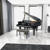 BUYUE Luxury 2-Person Piano Bench Cover, (27.7"- 37") Lx (12"-