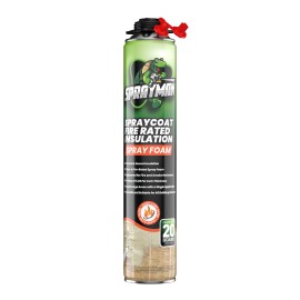 Sprayman Spraycoat Fire Rated Closed Cell Insulation Foam 27.1oz 1 Pack Not Set
