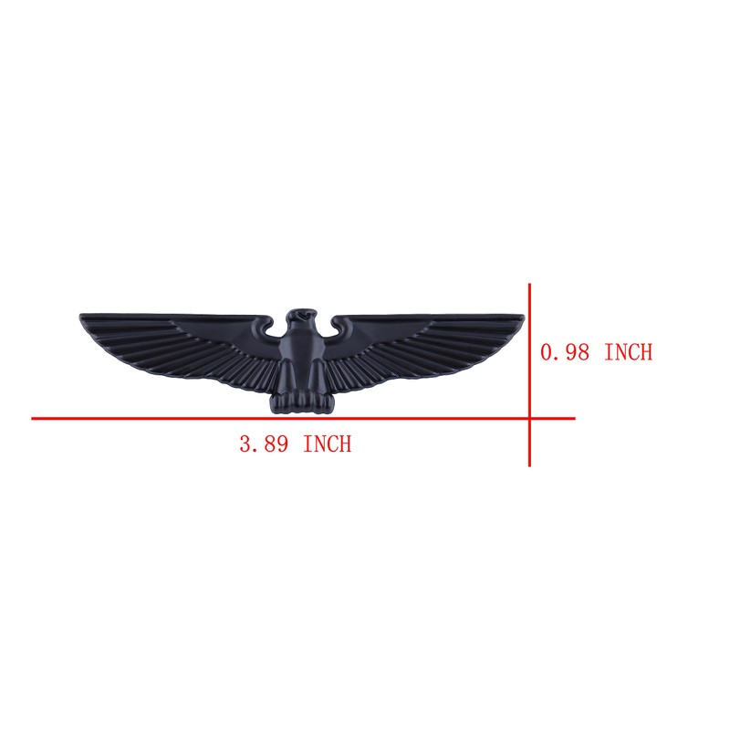 2 x Flying Eagle Totem Car Window Sticker Black