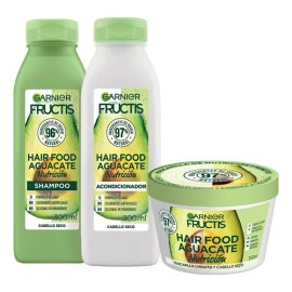 Kit Garnier Fructis Hair Food Aguacate Rutina Completa Pelo Seco