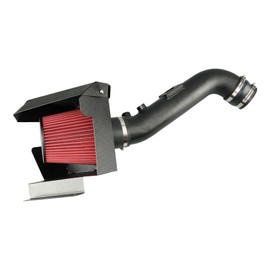 PHILTOP 3.5" Cold Air Intake Kit System + Heat Shield Compatible with Toyota 4Runner 2010-2023, Toyota FJ Cruiser 2010-2014, High Performance, Red