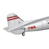 Daron Postage Stamp Douglas DC-3 TWA 1/144 Scale Silver