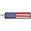 Llavero de la bandera de Estados Unidos, 100% bordado