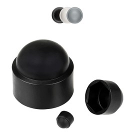 FUX Pack of 10 Hexagonal Screw Covers, Cover Caps for Screws, Cap Nuts, Protective Cap Screw, Variety of Sizes Thread M4 to M36, Screw Cover White Black Grey (M8, SW13, Grey)