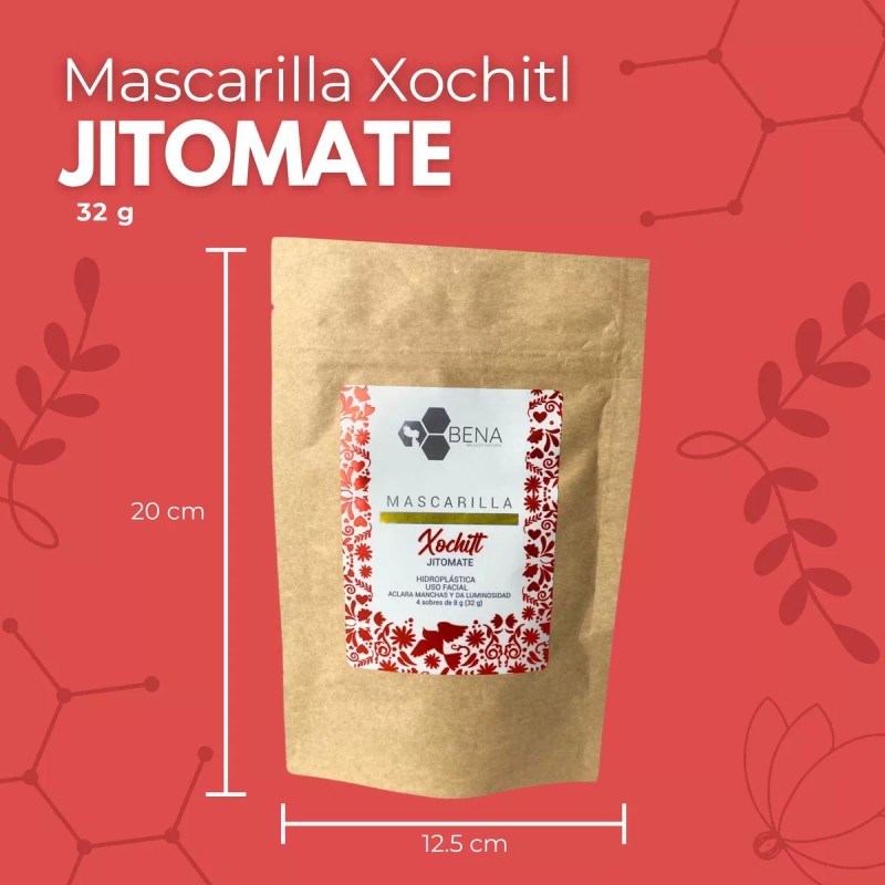 BENA Mascarilla Hidroplastica Aclarante Piel Grasa Jitomate Bena