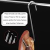 ZXNJA Pack of 20 Meat Hooks, S Hooks, Butcher Hooks,