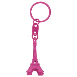 Oleanderhof Eiffel Tower Keyring in Pink - Paris Keepsake - Paris Travel - France Holiday - Mini Eiffel Tower, pink