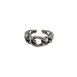 [AREUM] Jimin Ring, Ring, Jimin Worn Motif, Men's, Women's, Cool, Knitted, Popular Design, U-Shaped Opening, Adjustable, Fashionable, Metal