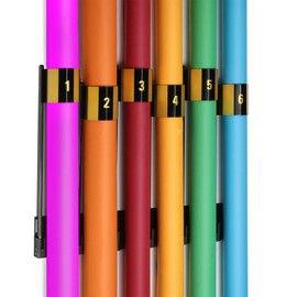 Impact Seamless Paper Wall Rack – Magnetic Background Paper Roll Organizer for Up to 6 Rolls 4 Inches in Diameter, Holds 9 ft Rolls, Aluminum Construction, Ideal for Studio, Office