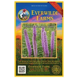 Everwilde Farms - 300 Prairie Blazing Star Native Wildflower Seeds - Gold Vault Jumbo Seed Packet