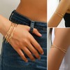MOSTEDE Upper Arm Wrap Bracelet Bangle 3 Pieces Gold Bangle