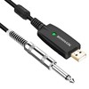 HOSONGIN USB Guitar Cable - USB Interface Male to 6.35mm