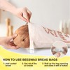 BERBAM 2-Pack XL Reusable Bread Bags For Homemade Bread With