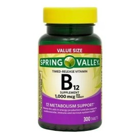 Spring Valley B12 1000mcg 300 Tablets
