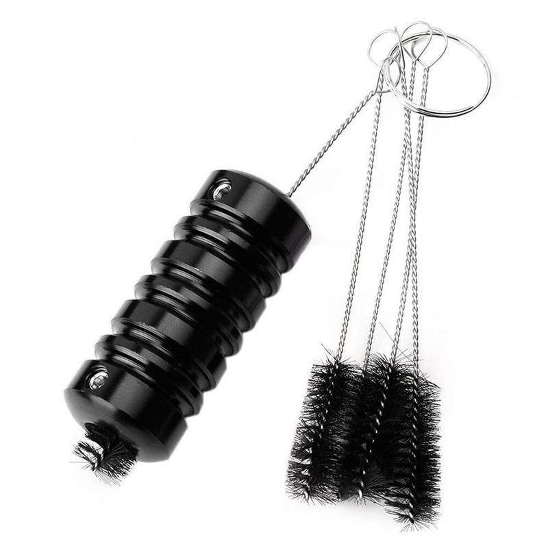 Round Pipe Tube Wire-Brush Set of 5 Brushes on Ring