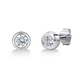 Tresor 1934 Sterling Silver 925 rhodium-plated Ladies Stud earings for Women with white Zirconia 60451025