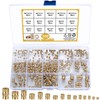 300 Pcs Brass Knurled Threaded Inserts, M2 M2.5 M3 M4