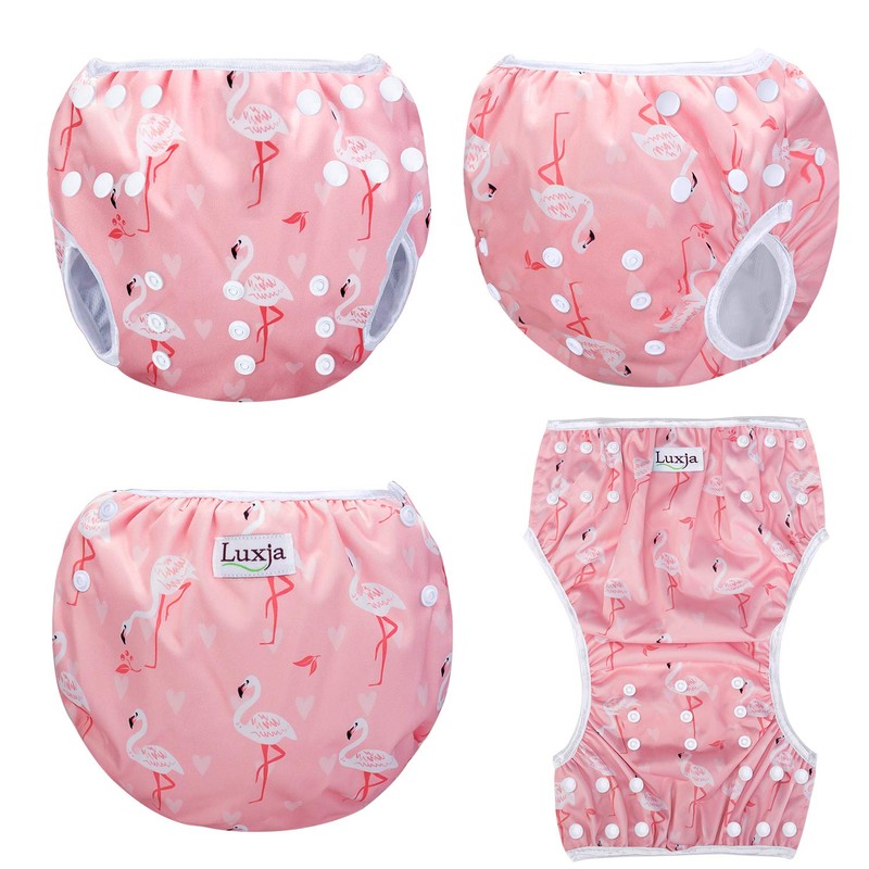 Luxja Reusable Swim Nappy (Pack of 2) Adjustable Nappy for