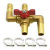 VIKKSAER Solid Brass 3/4 Inch Heater Control Valve, 4-Way Automobile