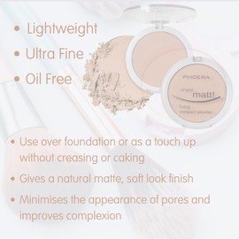 Noble Gifts - Compact Fixing Powder, Sheer Matt Setting Powder with Vitamin E, Long Lasting Pressed Make Up Foundation (202 - Natural Beige)