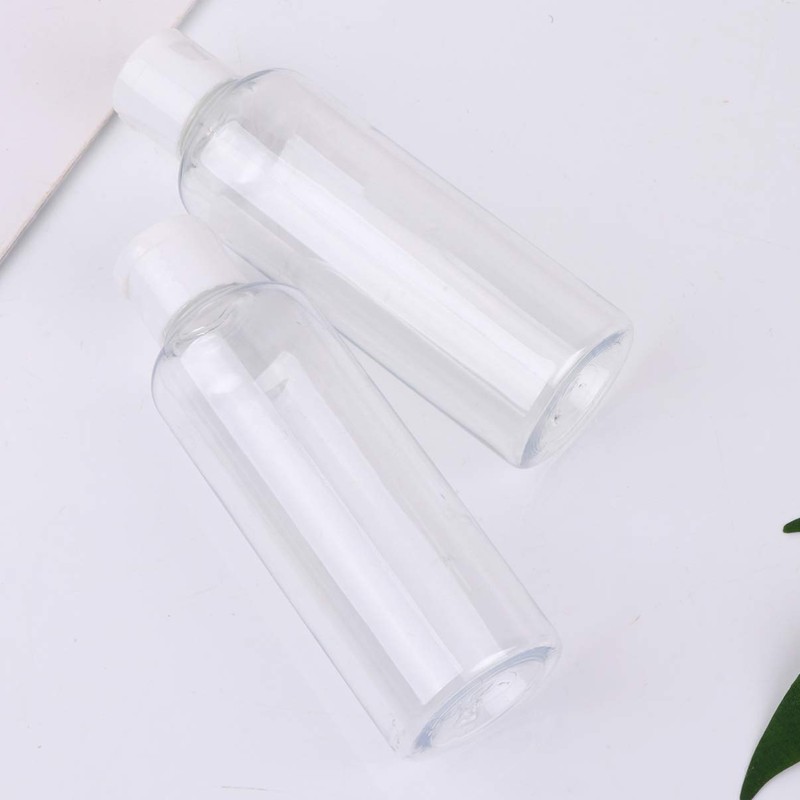 Beaupretty 30Pcs Empty Squeeze Bottles,Plastic Empty Bottles with Flip Cap