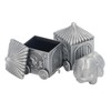 Baby Teeth Organizer Elephant Carriage Keepsake Box Metal Collection Container