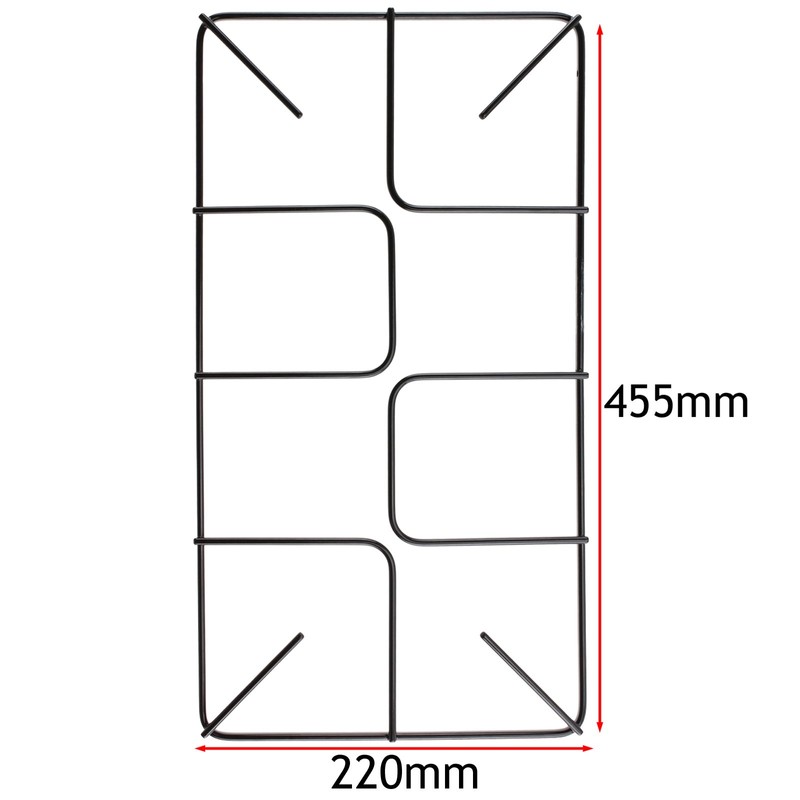 SPARES2GO Flat Gas Hob Pan Support Stand for Bush Oven