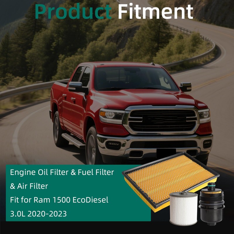 Riyhch Engine Oil & Fuel & Air Filter Set, Fit