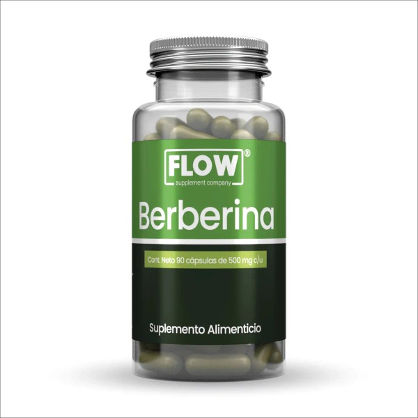 Berberina 90 Cápsulas De 500 Mg Flow