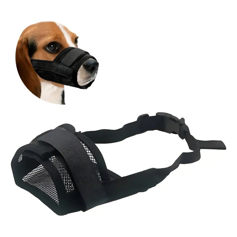 Bozal Para Perro Transpirable Ajustable Antiladridos